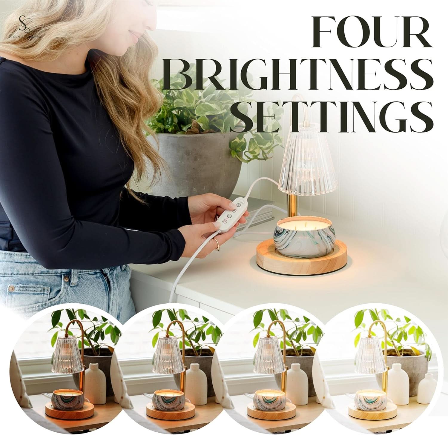Electric Candle Warmer Lamp Large Programmable Timer