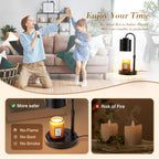 Candle Warmer Lamp With Programmable Dimmer Matte Black