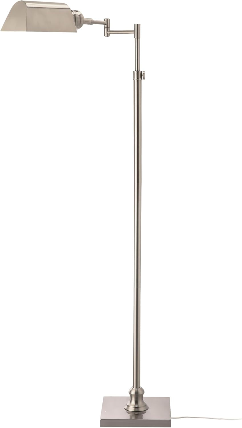 Arcadia Brushed Nickel Floor Lamp Dimmable Adjustable-0