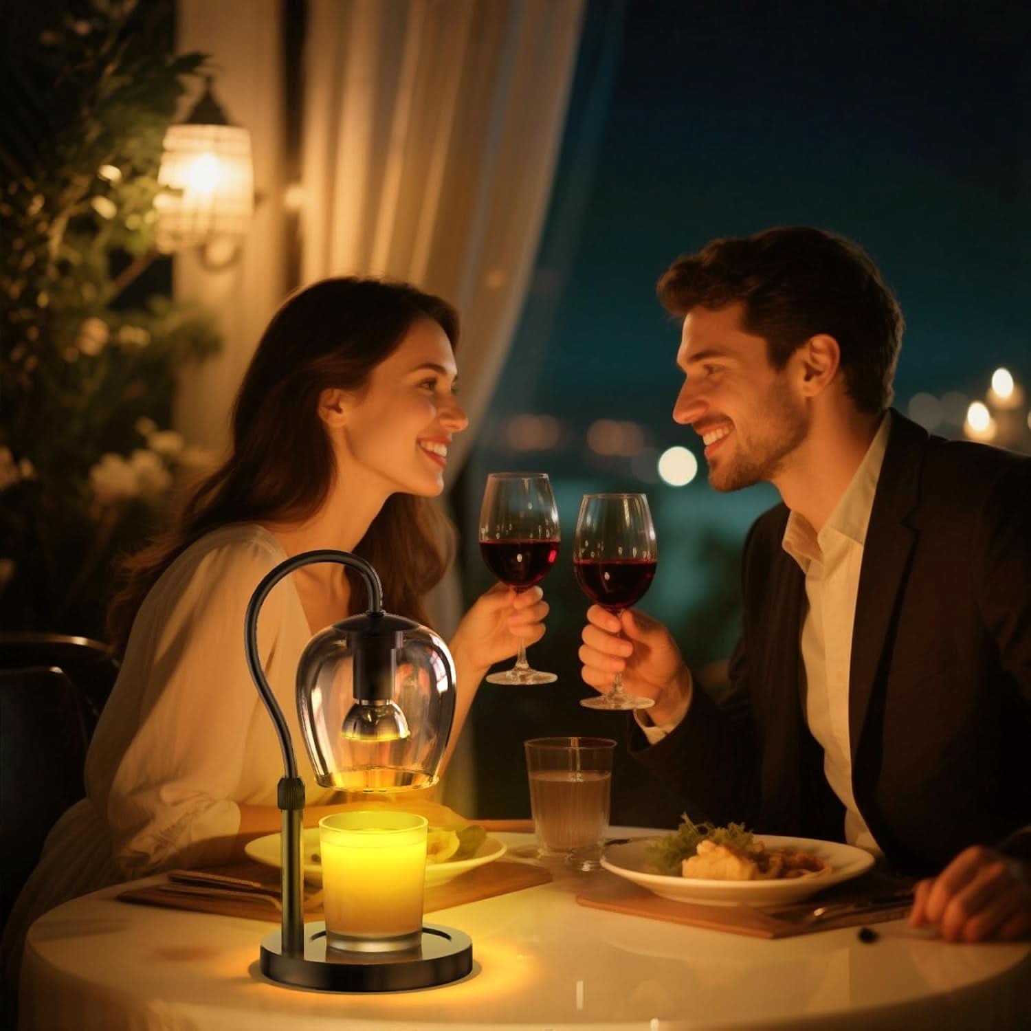 Candle Warmer Lamp Adjustable Height Dimmable Brightness