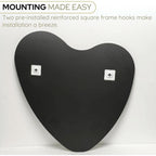 26 Inch Irregular Heart Wall Mirror For Home Decor