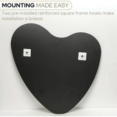 26 Inch Irregular Heart Wall Mirror For Home Decor-3