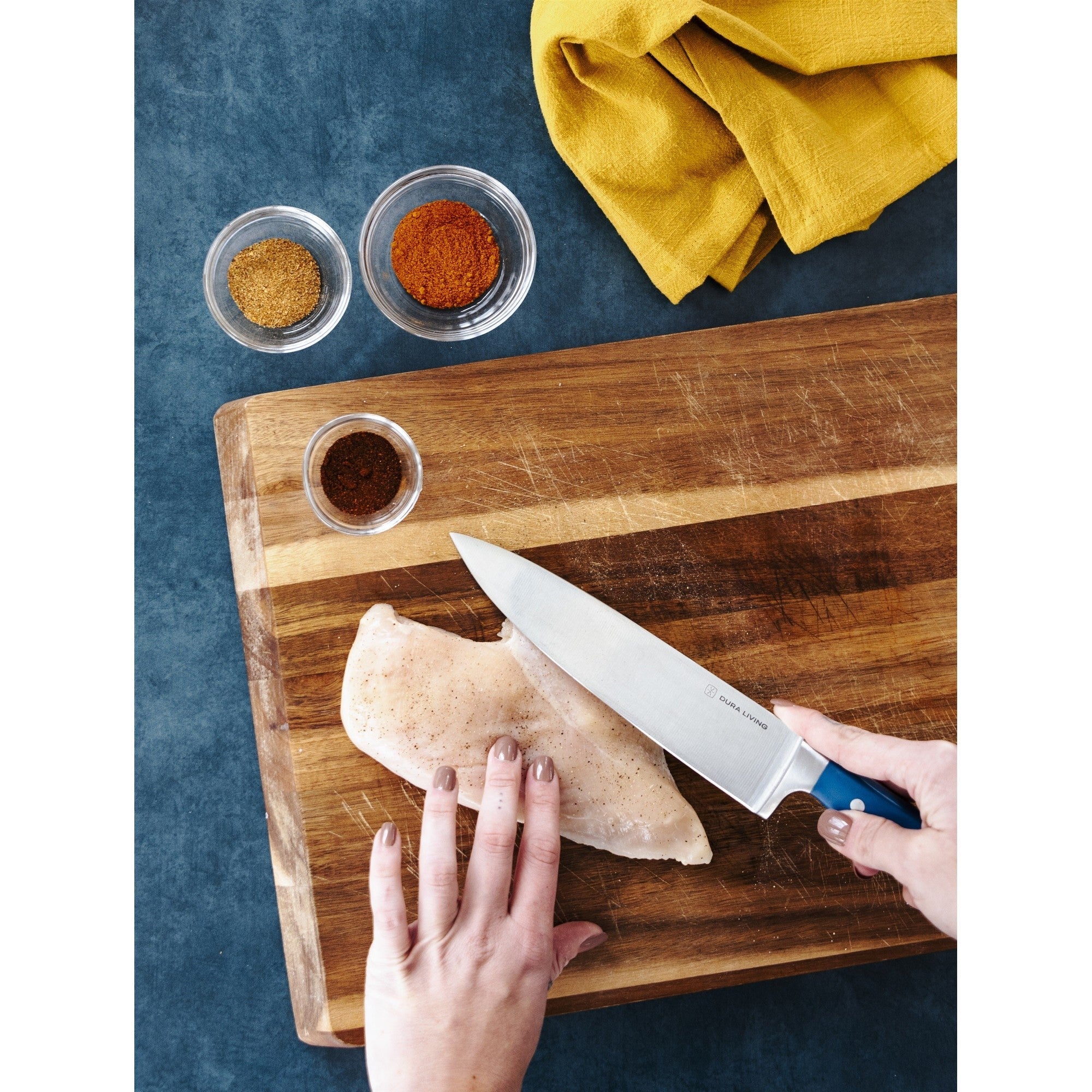 Superior 8 inch Chef Knife - Royal Blue-2