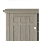 Rustic Gray Pine Wood Sideboard Buffet With Wine Storage-4