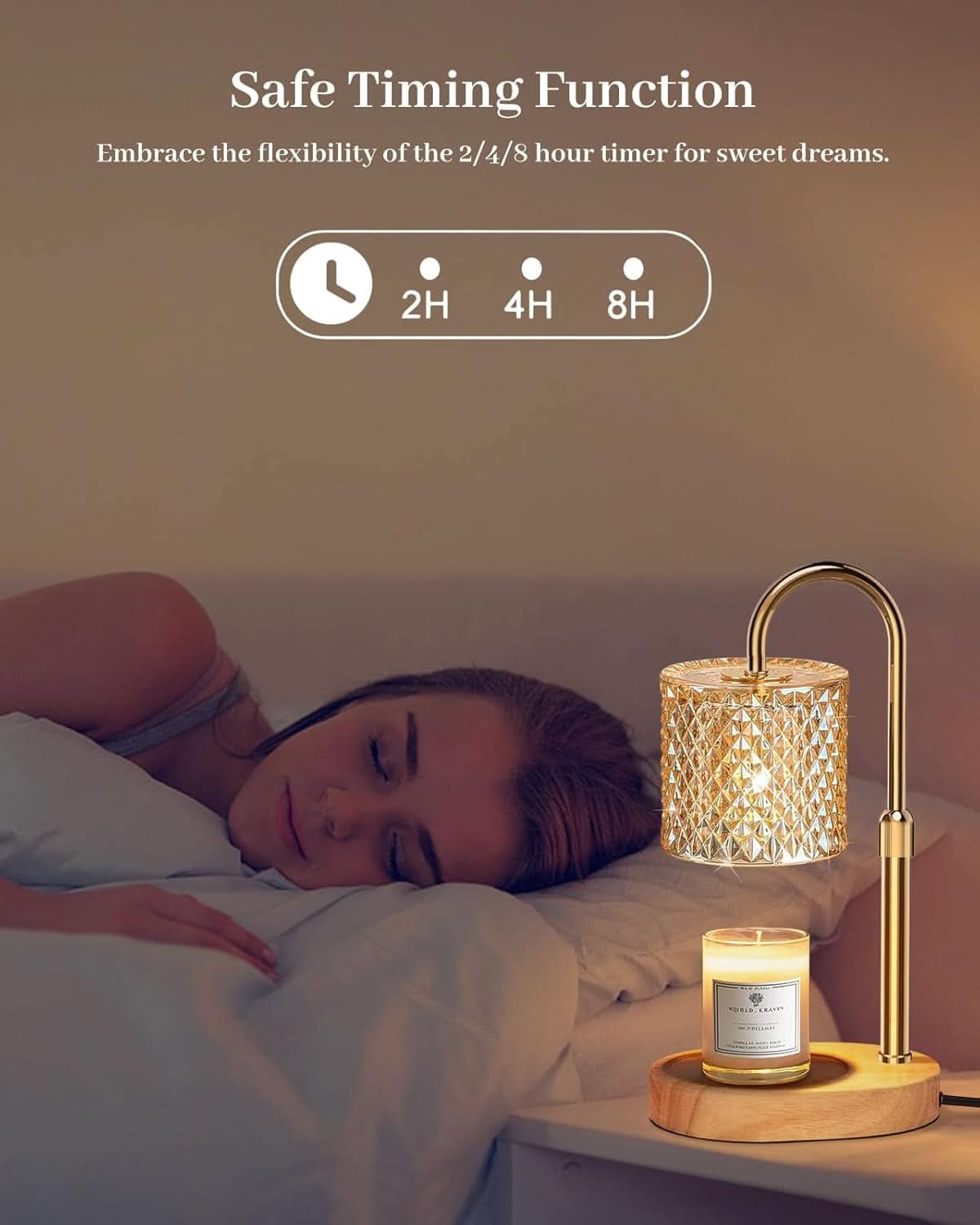 Candle Warmer Lamp Dimmer Featuring Adjustable Height