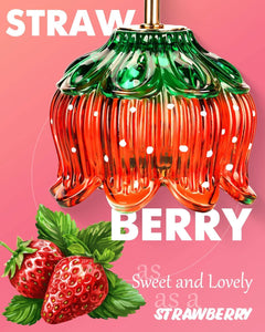 Strawberry Fragrance Candle Warmer Lamp With Timer