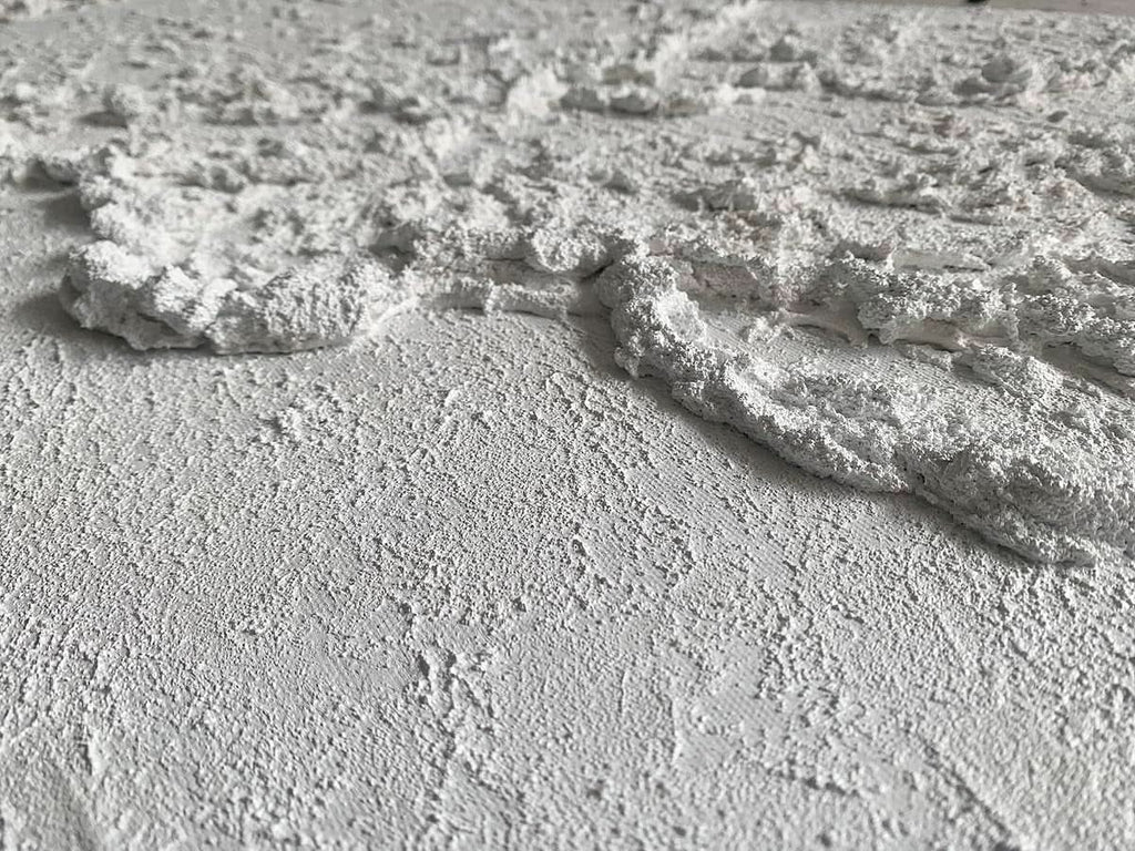 48 x 24 inch White Textured Oceanic Wave Wall Art-3