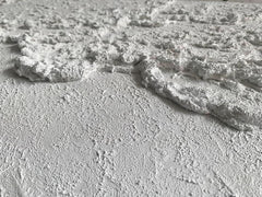 48 x 24 inch White Textured Oceanic Wave Wall Art-3