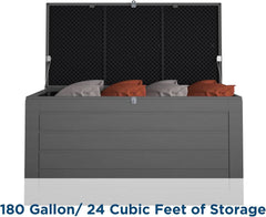 Extra Large Outdoor Patio Storage Deck Box 180 Gallons-2