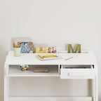 Kids Desk and Chair Set With Storage Drawers for Study-3