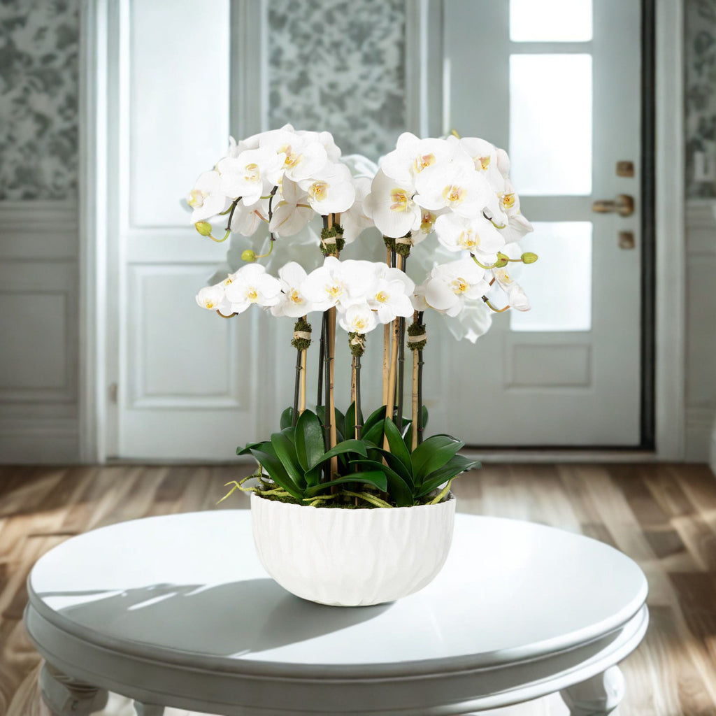 Faux Orchid Centerpiece Arrangement - 24"-1