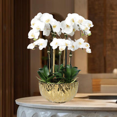 Faux Orchid Centerpiece Arrangement - 24"-2