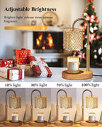 Candle Warmer Lamp Dimmer Featuring Adjustable Height