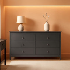 Alpine Gray 6 Drawer Dresser GREENGUARD Gold Certified-0