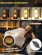 Candle Warmer Lamp With Timed Dimmable Illumination