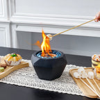 6"x4" Portable Cement Tabletop Fireplace