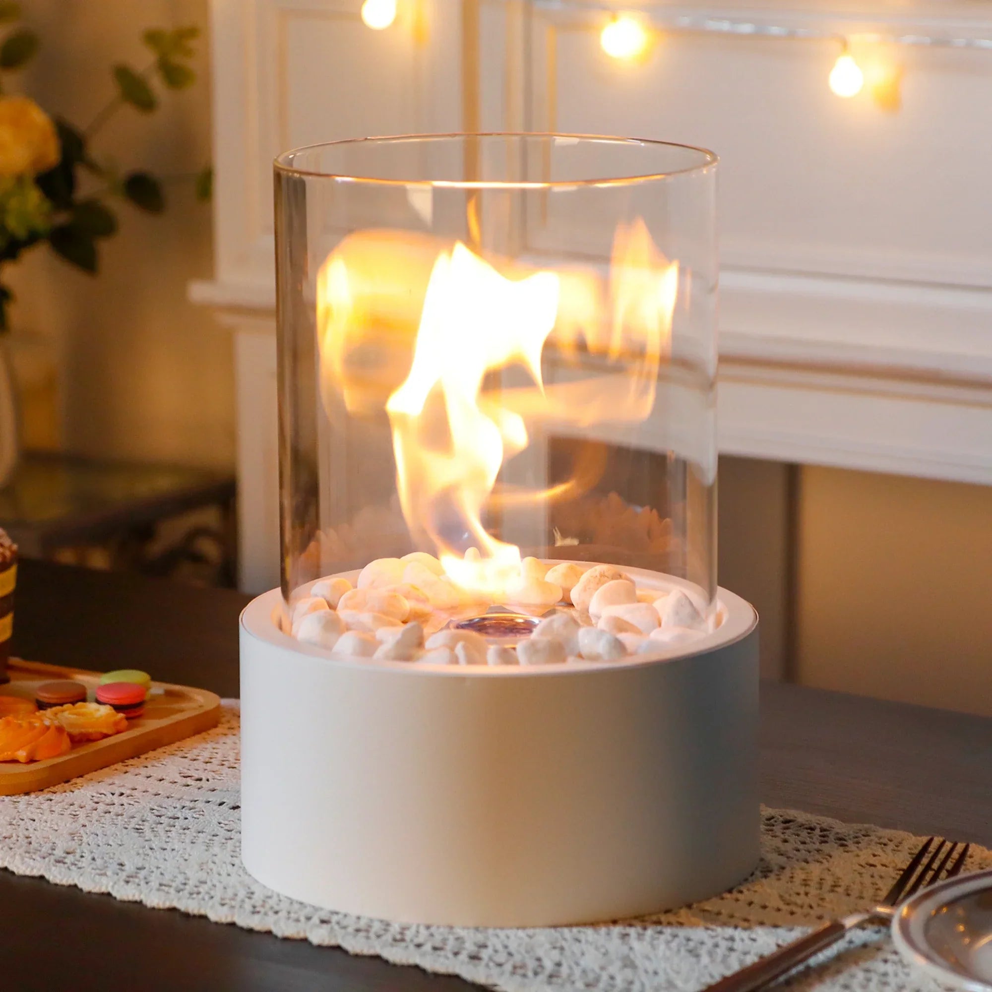 Extra Large Portable Tabletop Fire Bowl 22x28cm – Bio Ethanol Ventless Indoor/Outdoor-5