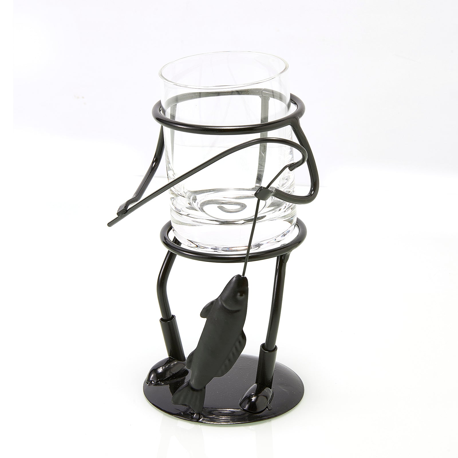 Fisherman Fishing Whiskey, Wine & Water Glass-4