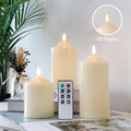 (Set of 3) 3D Flameless Candles