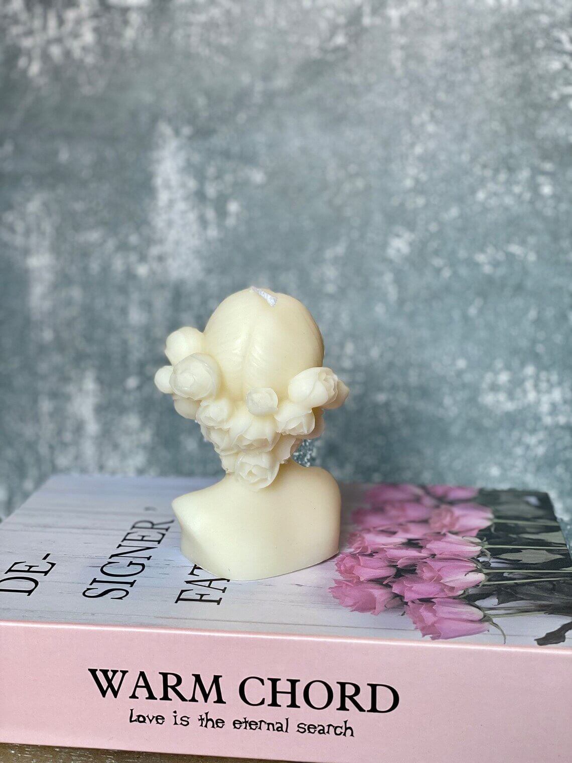 Flower Girl & Blindfolded Lady Candles - Stunning Blindfolded Flower Girl Candle-4