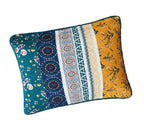 DaDa Bedding Patchwork Bed of Wild Flowers Floral King Size Pillow Sham Cover, 20" x 36" (JHW886)-0