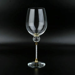 Rhinestone DIAMOND Studded Wine Glasses 16 Ounces Set