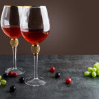 Large Diamond Wine Glasses - 15 Ounce (2, Clear)-1