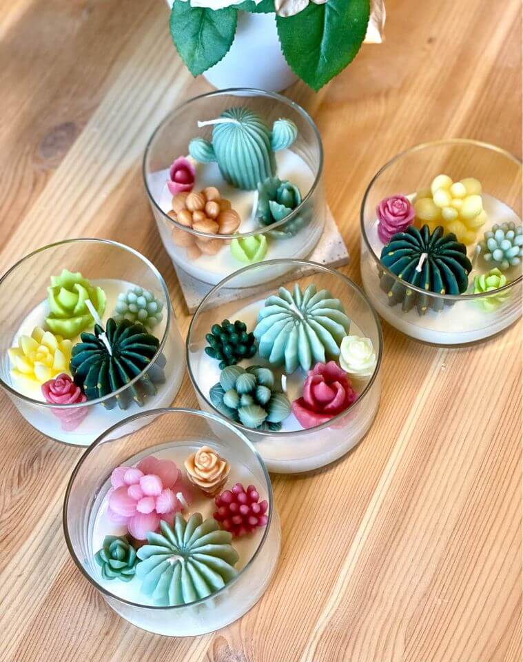 Garden Terrarium Candle – A Touch of Nature’s Serenity-3