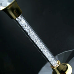Rhinestone DIAMOND Studded Wine Glasses 16 Ounces Set