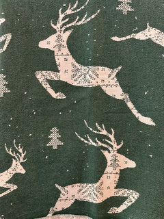 Christmas Reindeer Snowflake Turkish Cotton Throw Blanket 56×72 – Soft Organic Holiday Decor Gift-7