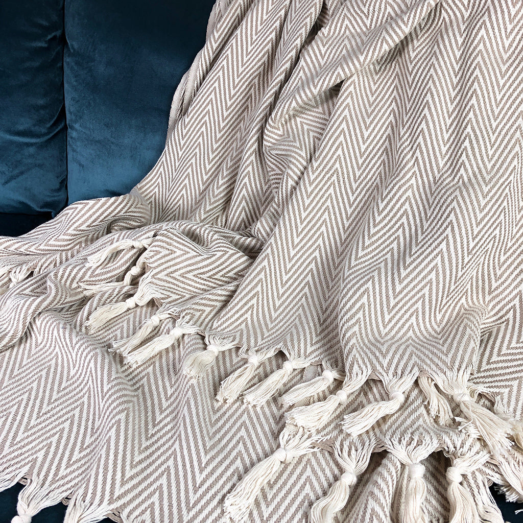 Chunky Chevron Turkish Throw-2