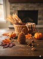 Handmade Pinecone Candle – Rustic Fall Décor-2