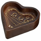 Love In The Air Wooden Heart-Shaped Candle 3wick-2