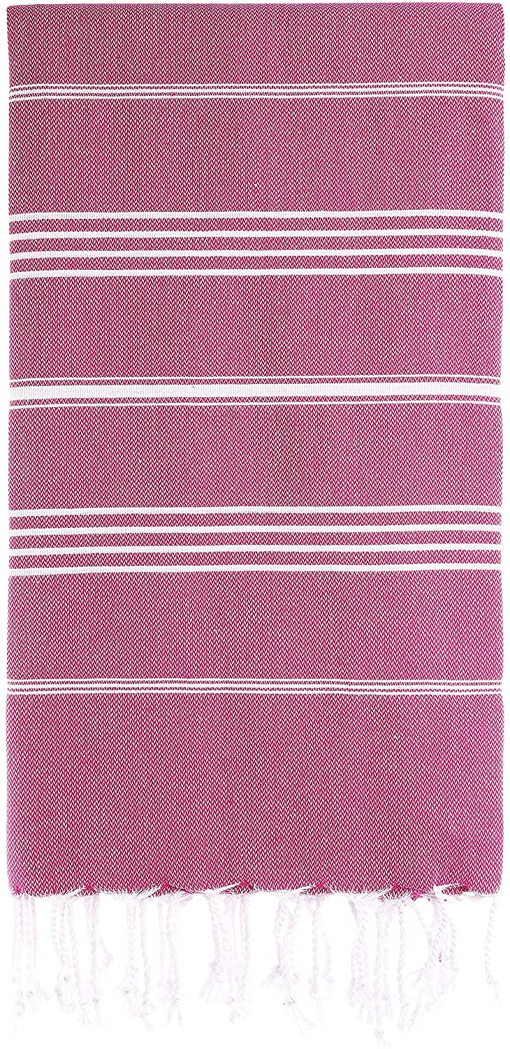 Monaco Turkish Cotton Hand Towel – Lightweight Quick Dry Bathroom, Kitchen & Travel Towel, Luxury Organic Turkish Towel