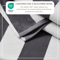 Cotton Velour Cabana Stripe Beach Towel - Novia Collection (Shipping fees may apply)