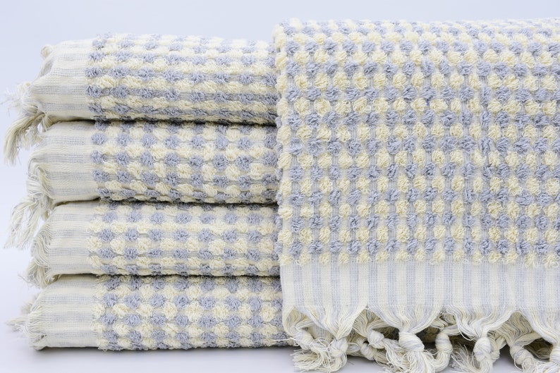 BUBBLE GRAY TERRY HAND TOWEL-0