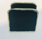 Black Agate Napkin Holder/Natural Stone Napkin Holder/Paper Napkin Holder/Desk Napkin Holder/Picnic Holder-3