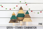 Set of 3 Rustic Christmas Trees-1