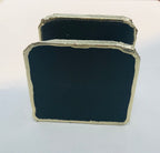 Black Agate Napkin Holder/Natural Stone Napkin Holder/Paper Napkin Holder/Desk Napkin Holder/Picnic Holder-4