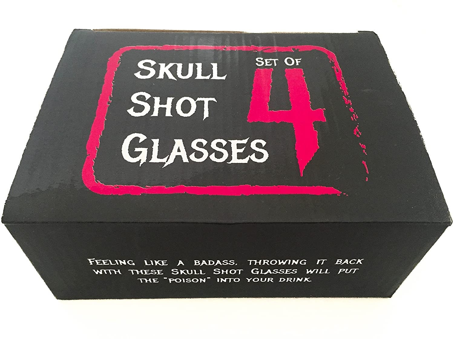 Monkey and Heroes Extra Large Skull Shot Glasses Set of 4-3