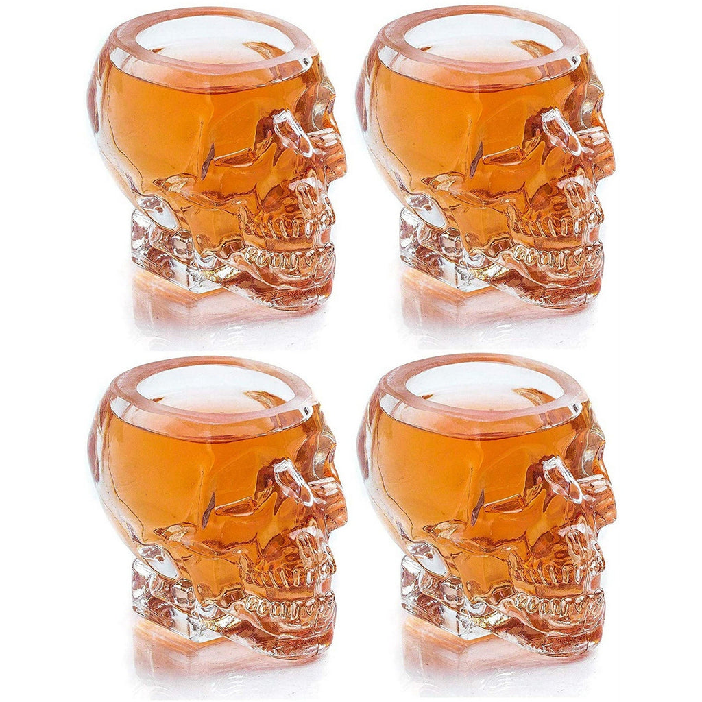 Monkey and Heroes Extra Large Skull Shot Glasses Set of 4-2