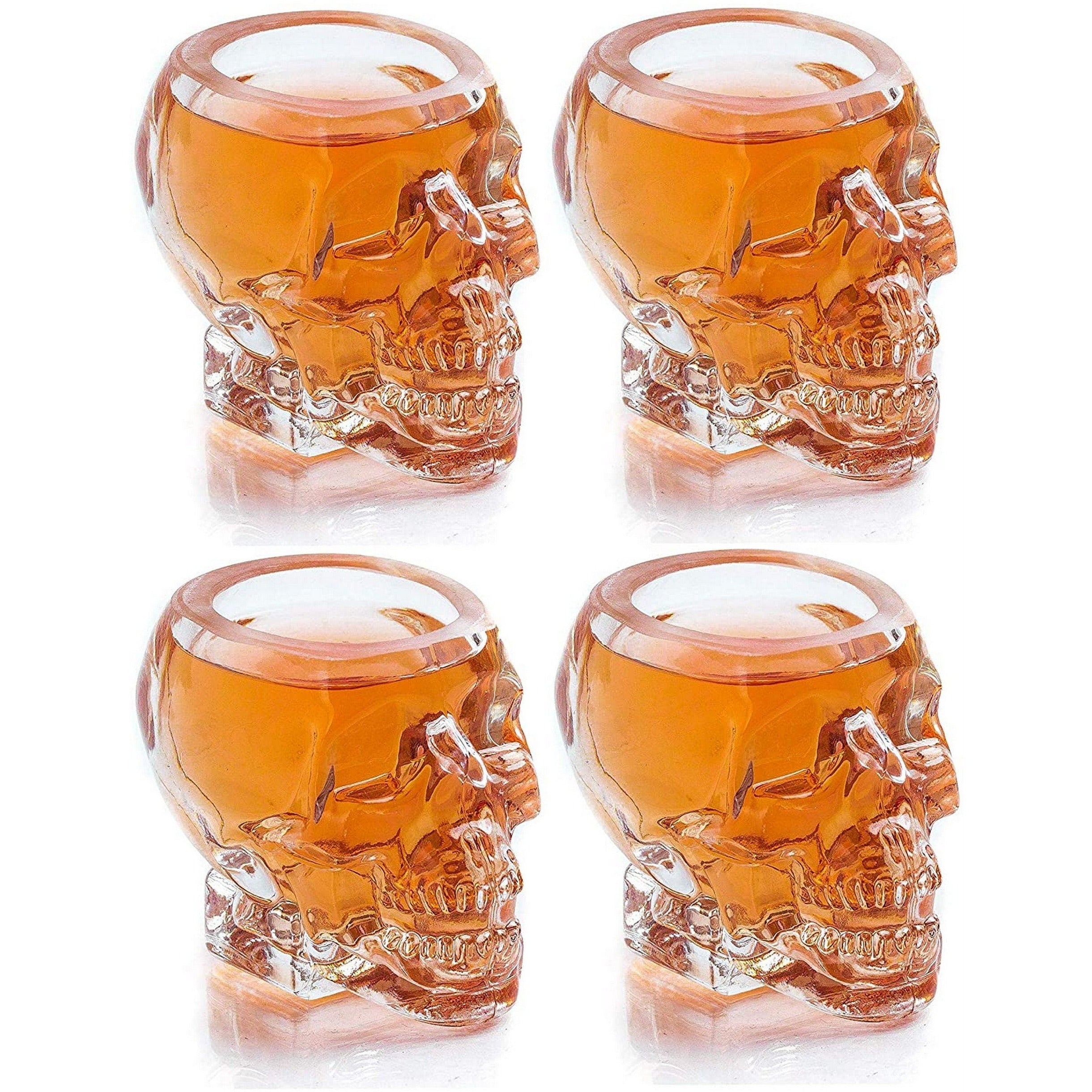 Monkey and Heroes Extra Large Skull Shot Glasses Set of 4-2