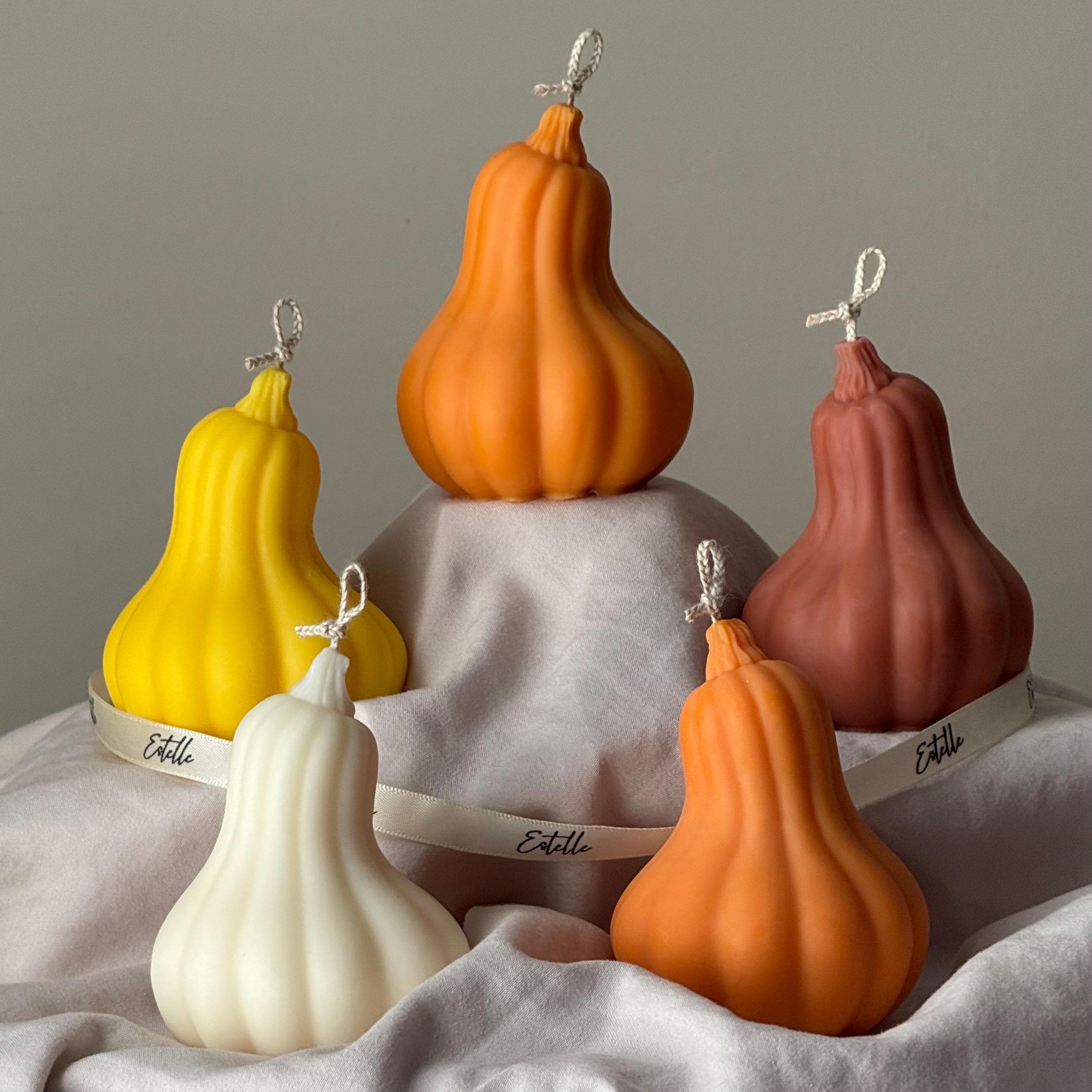 Pumpkin Scented Soy Wax Candle: Autumn Decor, Fall Gift-4