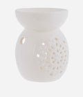 White Medallion Wax Melt Essential Oil Warmer