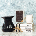 Black Wax Melt Essential Oil Warmer