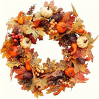 NNETM Halloween Harvest Wreath Decor-0