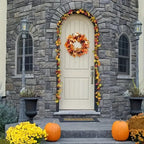 NNETM Halloween Harvest Wreath Decor-1