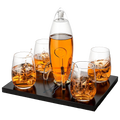 Cryptocurrency Decanter, 450ml Four 12 oz Glasses-0