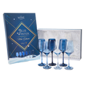 Blue Winter Wine Glasses | Set of 6 | Navy Blue Colors-0
