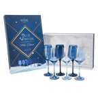 Blue Winter Wine Glasses | Set of 6 | Navy Blue Colors-0